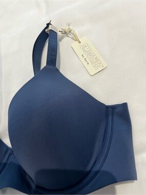 NWT Aerie SMOOTHEZ Full Coverage Bra 34C Blue Wireless Comfort